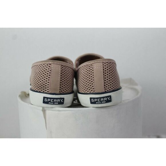 SPERRY TOP-SIDER Womens Size 9.5 Rose Leather Slip On Shoes Laser Cut Perforated - Picture 4 of 9
